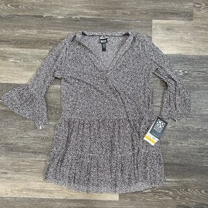 NWT Coco Reef Enchant Leopard Animal Print Tiered Swim Cover-Up Dress Size S